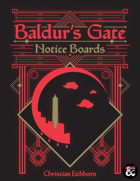 Baldur's Gate Notice Boards DMG Product Image